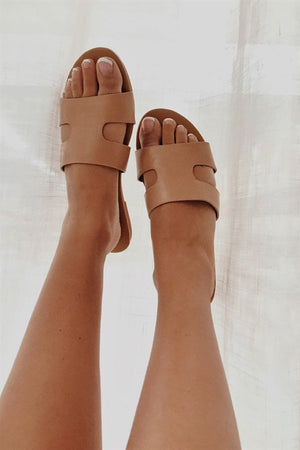 Cutout Slides - Tan